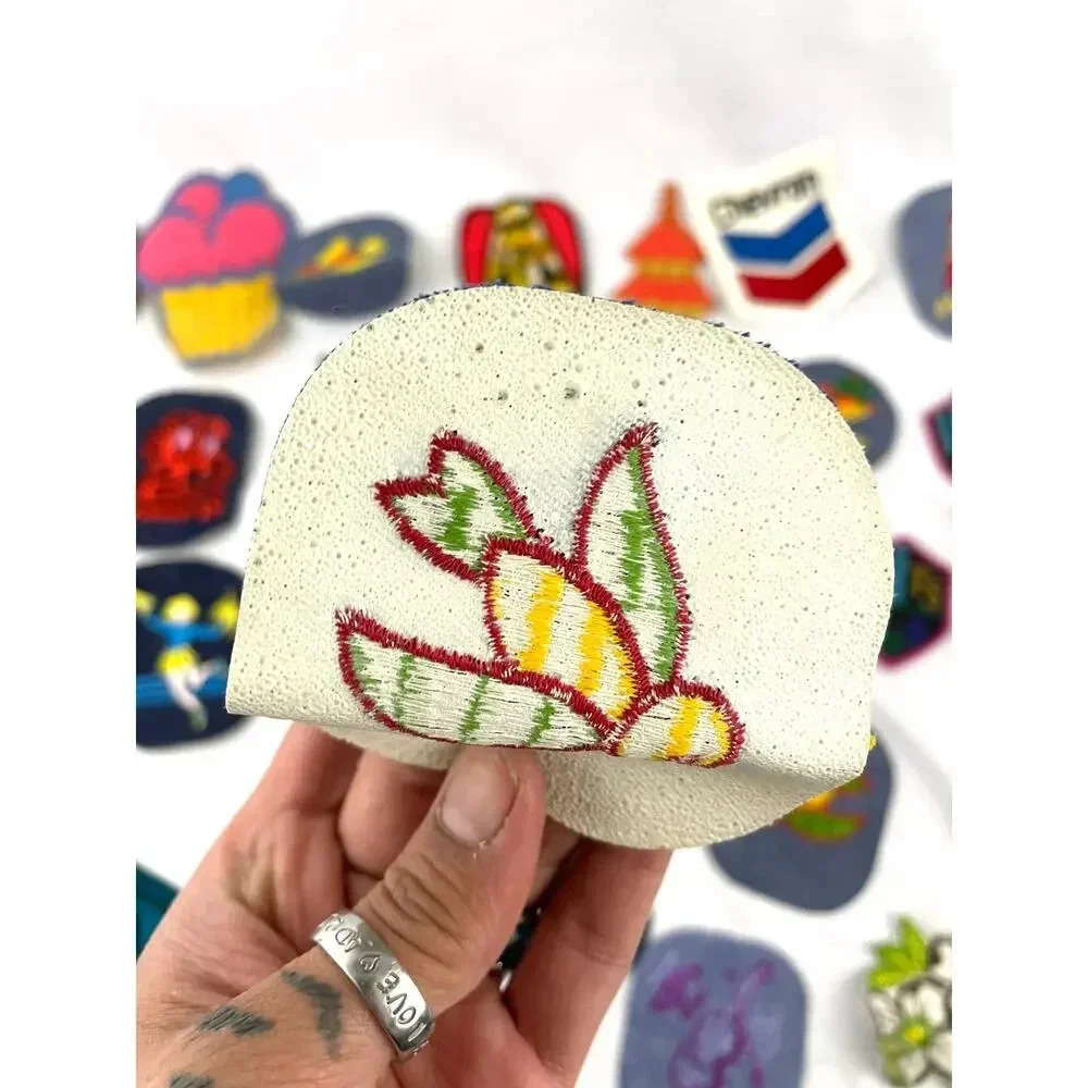 40 PC Assorted Sewing Applique Patches Iron on Sew On NEW‎ Mixed Sequin Crafting - Picture 7 of 8
